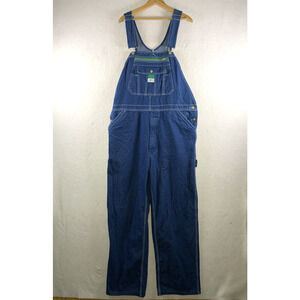 Liberty Mens 40x32 Bib Overalls Blue Rigid Denim Carpenter Cotton Workwear Farm